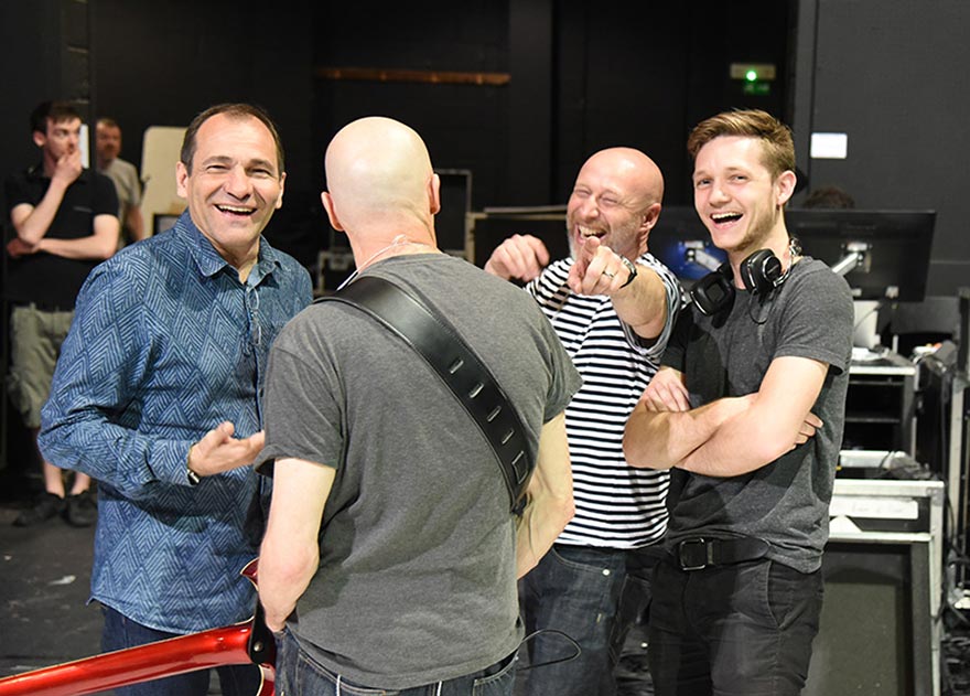Guys at first rehearsal