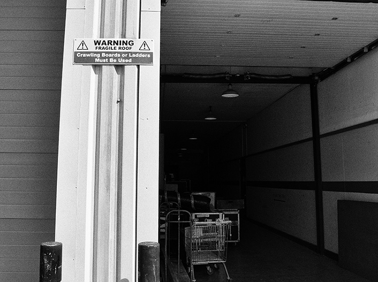 Sign at studio
